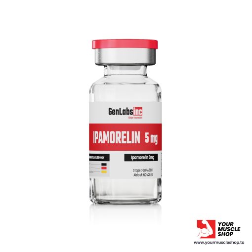 IPAMORELIN – 5MG VIAL(WITH BACTERIOSTATIC WATER)– GENLABS