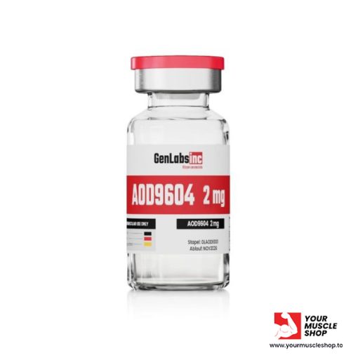 AOD 9604 – 2MG VIAL(WITH BACTERIOSTATIC WATER)– GENLABS