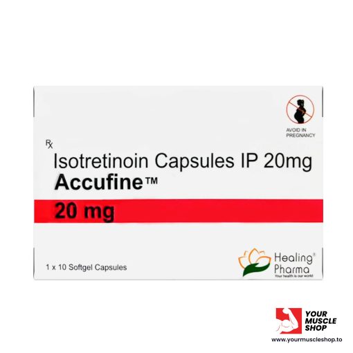 ACCUTANE (ISOTRETINOIN CAPSULES IP) 20 MG / PER TAB – HEALING PHARMA [10 TABLETS PACK]