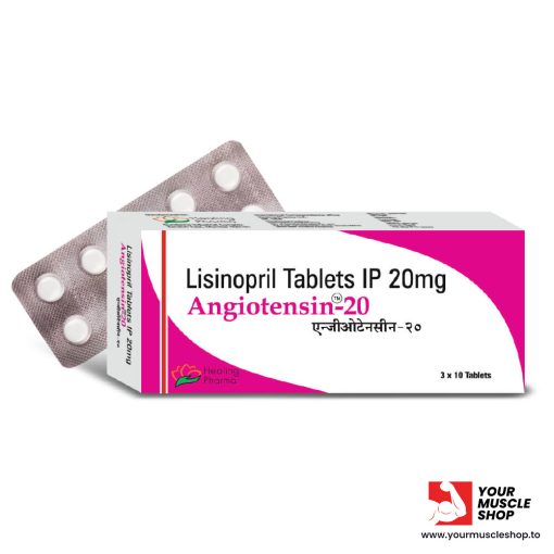 ANGIOTENSIN (LISINOPRIL) 20MG / PER TAB [10 TABLETS] - HEALING PHARMA