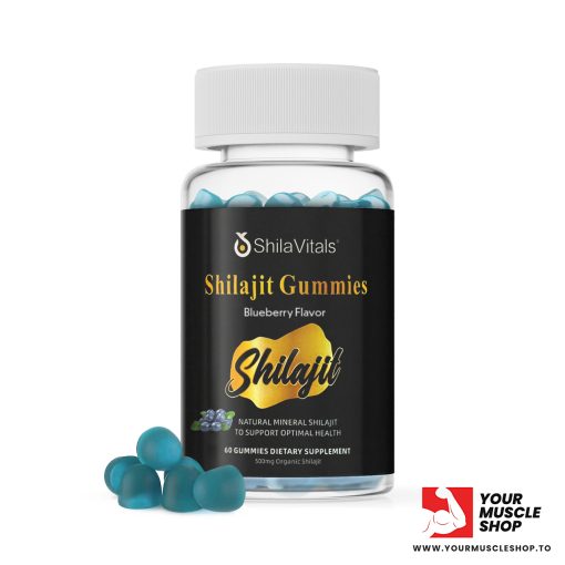 SHILAJIT GUMMIES ( 500MG ORGANIC SHILAJIT ) [60 GUMMIES - BLUEBERRY FLAVOR – SHILAVITALS