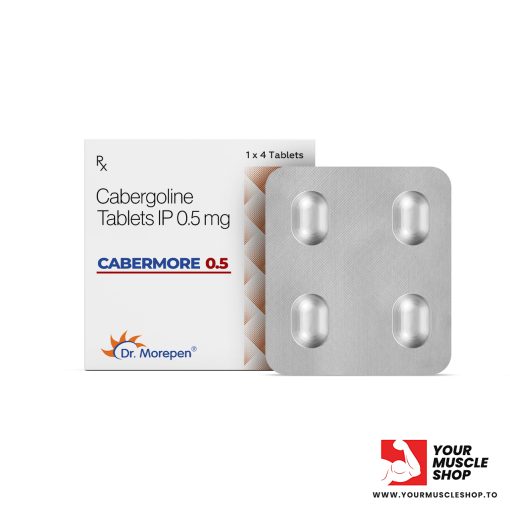 CABERMORE 0.5 ( CABERGOLINE TABLETS ) 0.5MG / PER TAB [ 4 TABLET PACK] – DR MOREPEN