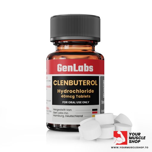 CLENBUTEROL HYDROCHLORIDE 40MCG / PER TAB –  100 TABLETS - GENLABS