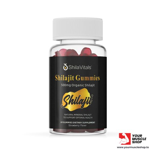 SHILAJIT GUMMIES ( 500MG ORGANIC SHILAJIT ) [60 GUMMIES - STRAWBERRY FLAVOR – SHILAVITALS