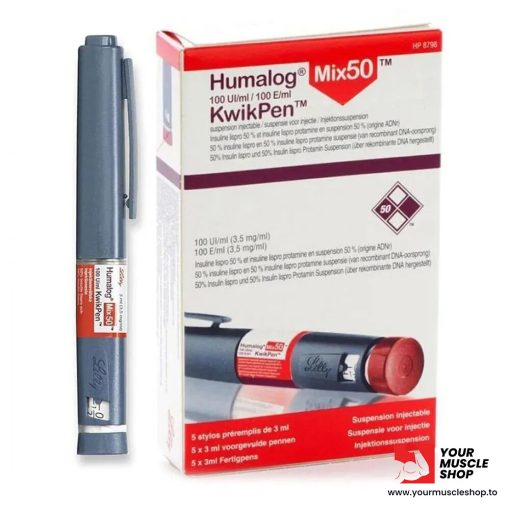 HUMALOG MIX50 (1 INSULIN PEN ) KWIKPEN – 100IU – LILLY ( WITH PEN NEEDLES)