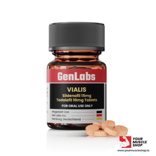 VIALIS - SILDENAFIL 15MG / TADALAFIL 10MG - PER TAB - 60 TABLETS - GENLABS