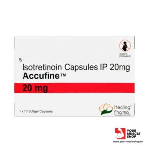 ACCUTANE (ISOTRETINOIN CAPSULES IP) 20 MG  PER TAB – HEALING PHARMA [10 TABLETS PACK]