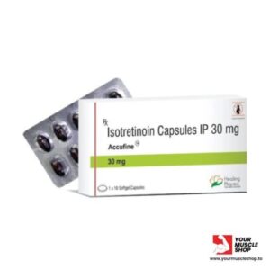 ACCUTANE (ISOTRETINOIN CAPSULES IP) 30 MG  PER TAB – HEALING PHARMA [10 TABLETS PACK]
