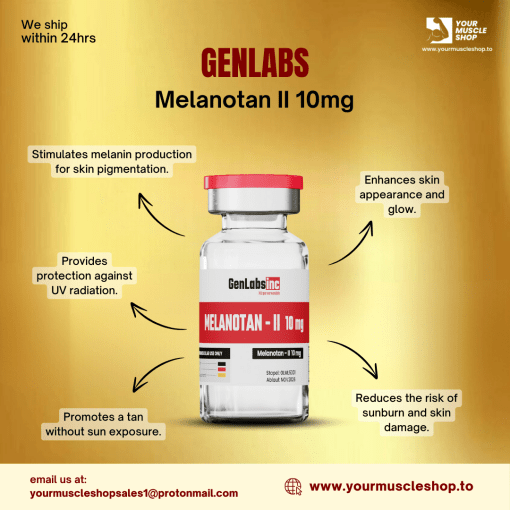MELANOTAN II – 10MG / VIAL – GENLABS - Image 2