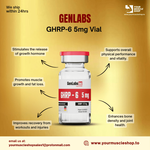 GHRP-6 – 5MG VIAL – GENLABS - Image 2