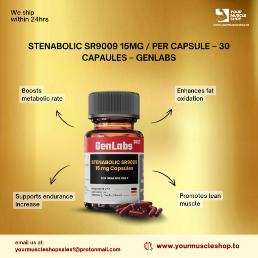 STENABOLIC SR9009 15MG / PER CAPSULE – 30 CAPSULES- GENLABS - Image 3