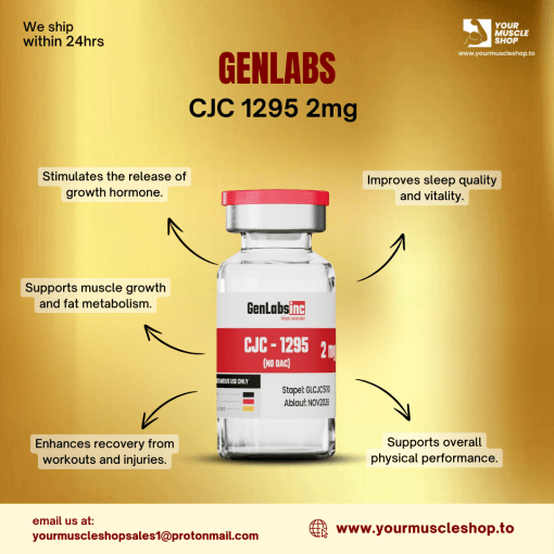 CJC-1295 – 2MG ( WITHOUT DAC ) VIAL – GENLABS - Image 2