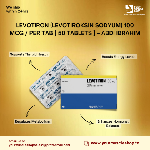 LEVOTIRON (LEVOTIROKSIN SODYUM) 100 MCG / PER TAB [ 50 TABLETS ] - ABDI IBRAHIM - Image 2