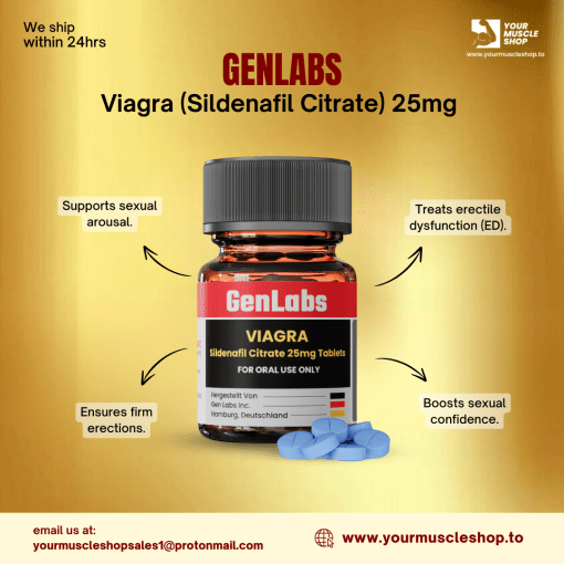 VIAGRA ( SILDENAFIL CITRATE ) 25MG / PER TAB - [ 30 TABLETS ] - GENLABS - Image 2