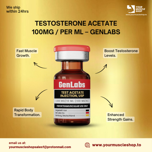 TESTOSTERONE ACETATE 100MG / PER ML - GENLABS - Image 2