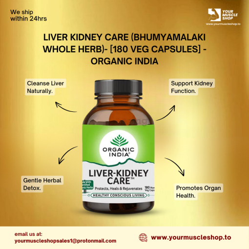LIVER KIDNEY CARE (BHUMYAMALAKI WHOLE HERB)- [60 VEG CAPSULES] – ORGANIC INDIA - Image 2