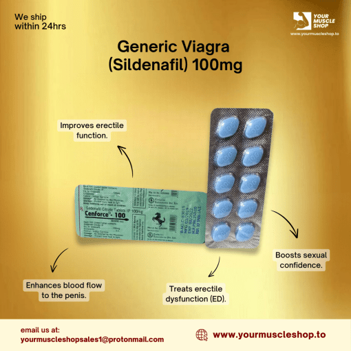 GENERIC VIAGRA (SILDENAFIL) 100MG / PER TAB – CENTURION LABS [10 TABLETS - Image 2