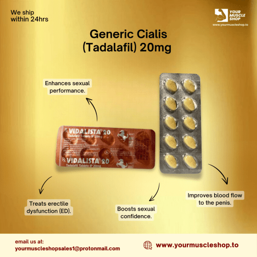 GENERIC CIALIS (TADALAFIL) 20MG / PER TAB – CENTURION LABS [10 TABLETS] - Image 2