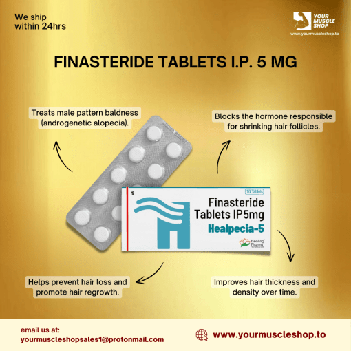 FINASTERIDE IP TABLETS HEALPECIA 5MG - HEALING PHARMA (10 TABLETS) - Image 2