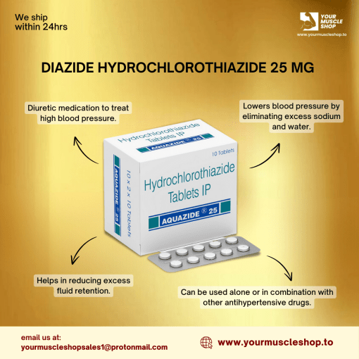 DIAZIDE HYDROCHLOROTHIAZIDE 25 MG / PER TAB – AQUAZIDE PHARMA [10-TABLETS] - Image 2