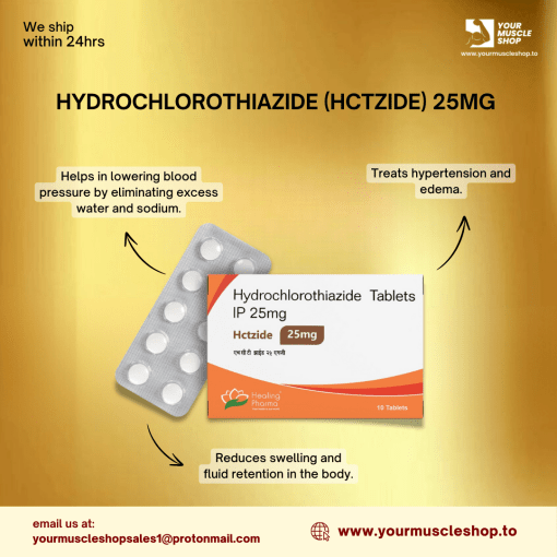 HYDROCHLOROTHIAZIDE ( HCTZIDE ) 25MG - [ 10 TABLET PACK ] - HEALING PHARMA - Image 2