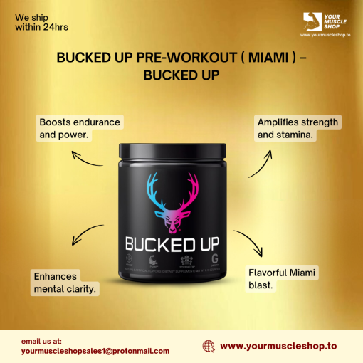 BUCKED UP PRE-WORKOUT ( MIAMI ) - 318 GM - Image 3