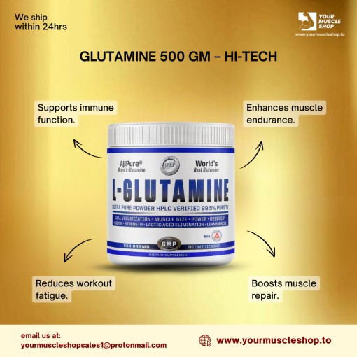 GLUTAMINE 500 GM - HI-TECH - Image 2