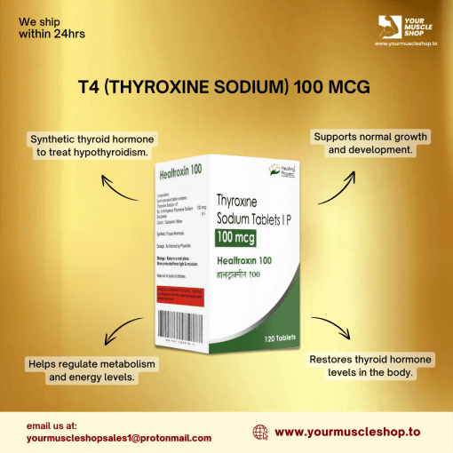 T4 (THYROXINE SODIUM) 100 MCG / PER TAB – HEALING PHARMA - Image 2