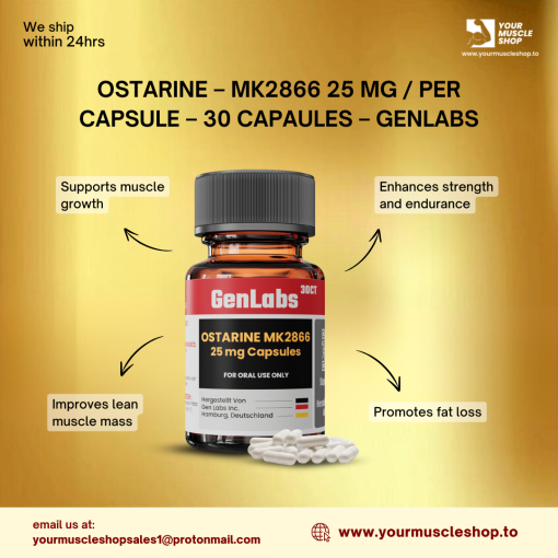 OSTARINE - MK2866 25 MG / PER CAPSULE – 30 CAPSULES- GENLABS - Image 4