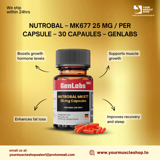 NUTROBAL - MK677 25 MG / PER CAPSULE – 30 CAPSULES- GENLABS - Image 4