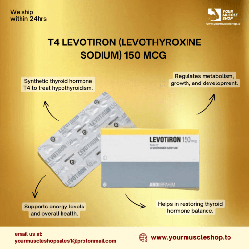 T4 - LEVOTIRON (LEVOTHYROXINE SODIUM ) 150 MCG / PER TAB [ 50 TABLETS ] - ABDI IBRAHIM - Image 2