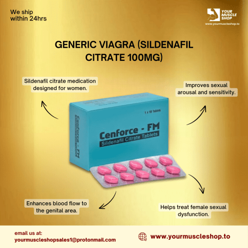 GENERIC VIAGRA (SILDENAFIL CITRATE 100MG) – CENFORCE FM 100MG (FOR FEMALES) [10 TABLETS] - Image 2