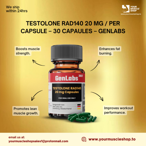 TESTOLONE RAD140 20 MG / PER CAPSULE – 30 CAPSULES- GENLABS - Image 4