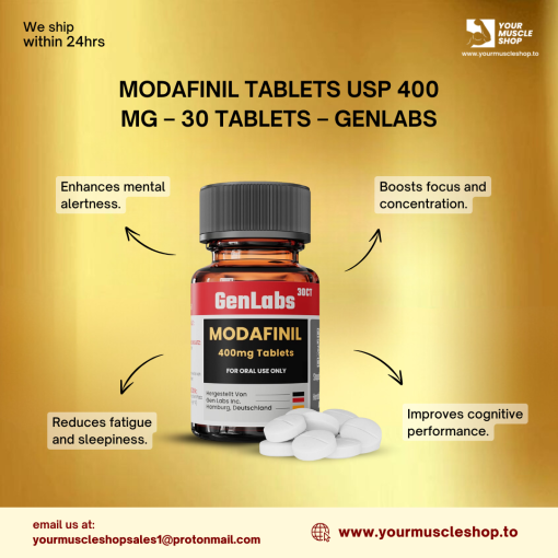 MODAFINIL TABLETS USP 400 MG – 30 TABLETS – GENLABS - Image 2