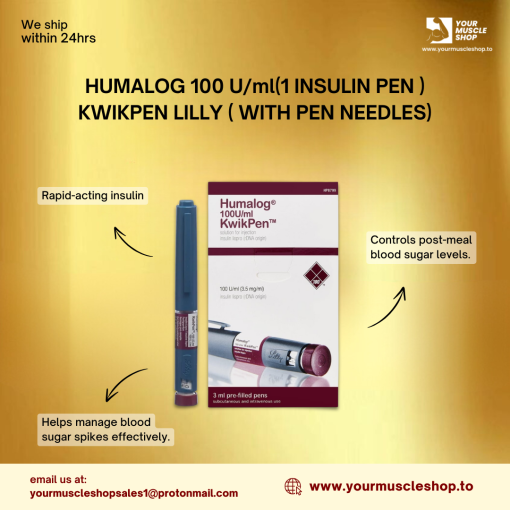 HUMALOG 100 U/ml(1 INSULIN PEN ) KWIKPEN  LILLY ( WITH PEN NEEDLES) - Image 3