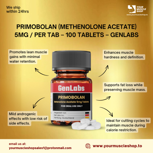 PRIMOBOLAN (METHENOLONE ACETATE) 5MG / PER TAB - 100 TABLETS – GENLABS - Image 2