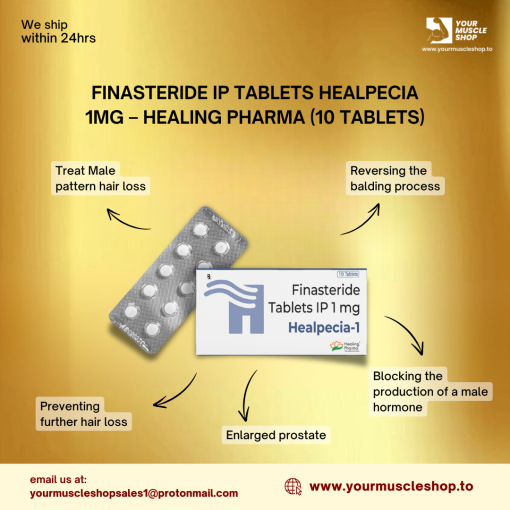 FINASTERIDE IP TABLETS HEALPECIA 1MG - HEALING PHARMA (10 TABLETS) - Image 2