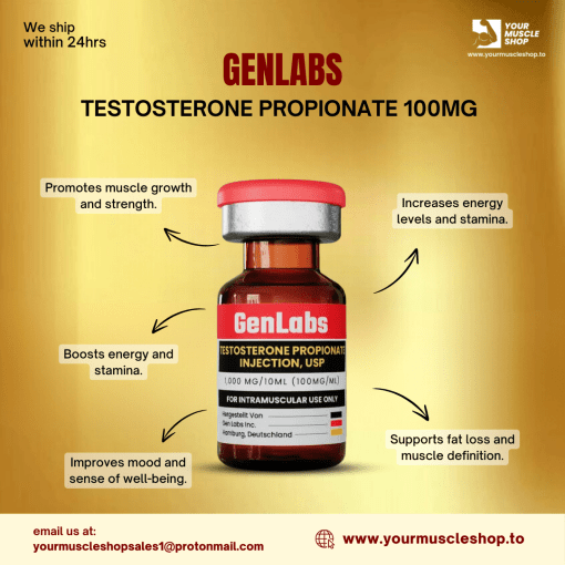 TESTOSTERONE PROPIONATE 100MG / PER ML – GENLABS - Image 2
