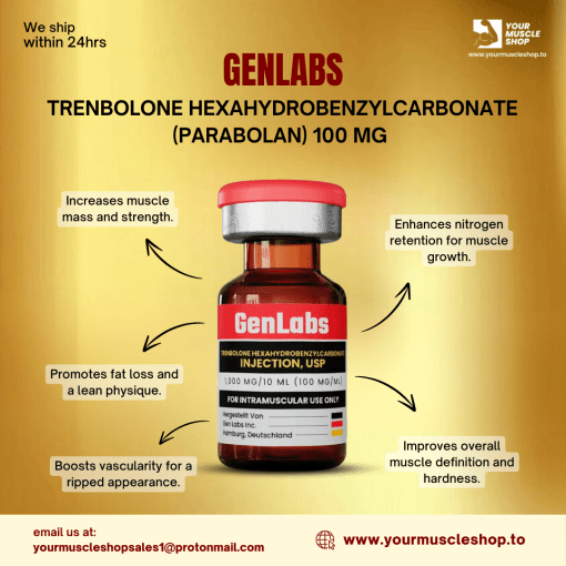 TRENBOLONE HEXAHYDROBENZYLCARBONATE (PARABOLAN) 100 MG / PER ML – GENLABS - Image 2