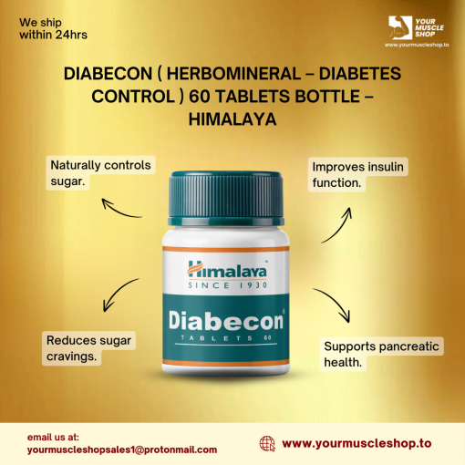DIABECON ( HERBOMINERAL - DIABETES CONTROL ) 60 TABLETS BOTTLE - HIMALAYA - Image 2