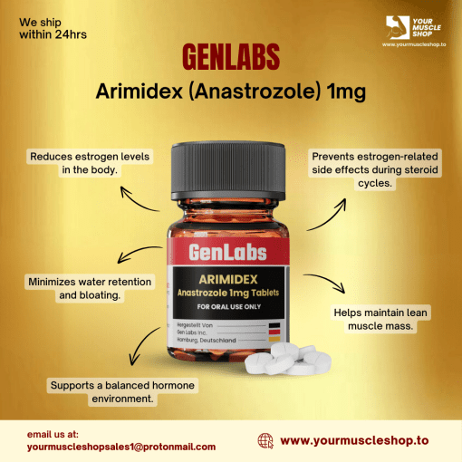 ARIMIDEX ANASTROZOLE 1 MG / PER TAB – 100 TABLETS - GENLABS - Image 2