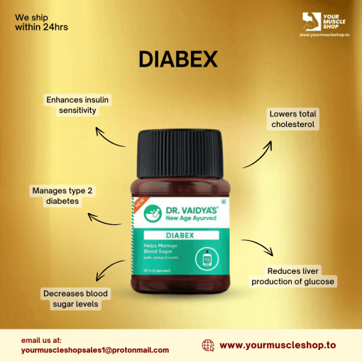 DIABEX ( HELPS MANAGE BLOOD SUGAR ) - [30 CAPSULES] - DR. VAIDYA - Image 2