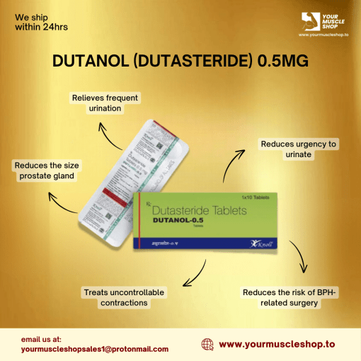 DUTANOL (DUTASTERIDE) 0.5MG / PER TAB - [10 TABLETS] - KNOLL - Image 2