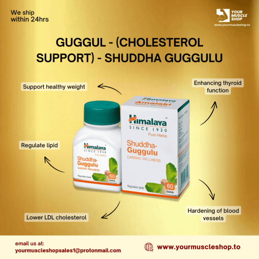 GUGGUL - (CARDIAC WELLNESS) - SHUDDHA GUGGULU - 60 PURE HERBAL TABLETS – HIMALAYA - Image 2