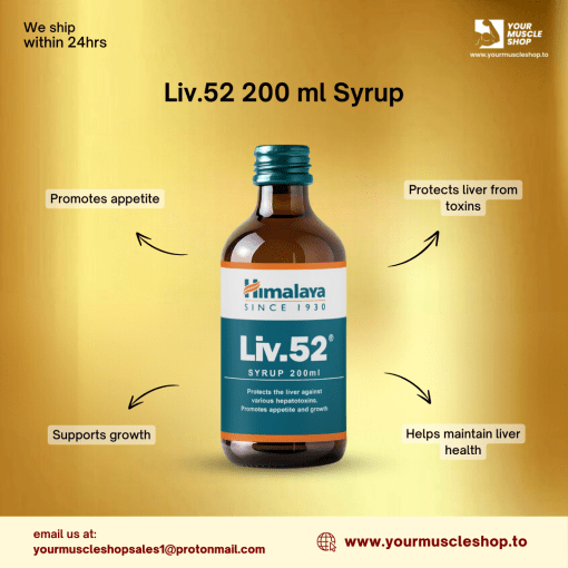 LIV.52 SYRUP ( PROTECTS THE LIVER AGAINST VARIOUS HEPATOTOXINS, PROMOTES APPETITE AND GROWTH ) – 200ML BOTTLE - HIMALAYA - Image 2