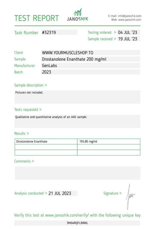 MASTERON (DROSTANOLONE ENANTHATE) 200MG / PER ML – GENLABS - Image 3