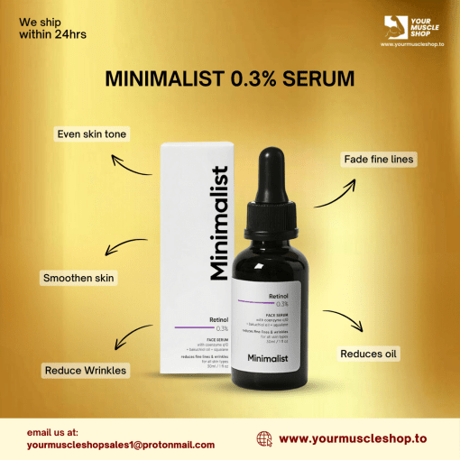 MINIMALIST 0.3% SERUM ( RETINOL ) [30ML BOTTLE]  - MINIMALIST - Image 2