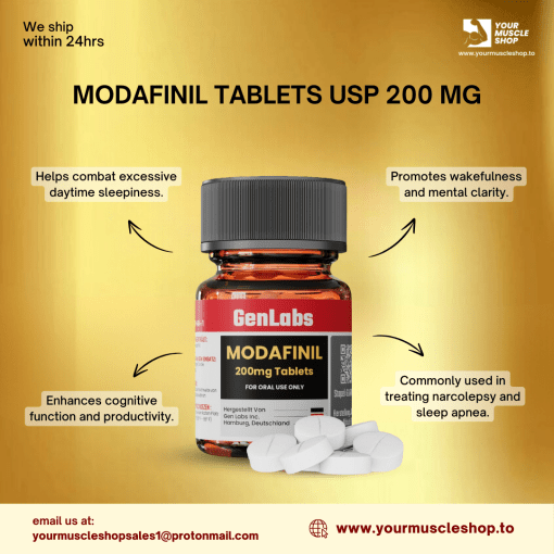 MODAFINIL TABLETS USP 200 MG – 30 TABLETS - GENLABS - Image 2