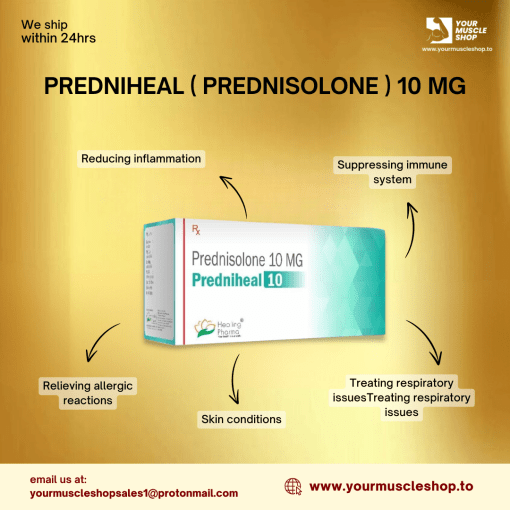 PREDNIHEAL ( PREDNISOLONE ) 10 MG / PER TAB [ 10 TABLETS ] - HEALING PHARMA - Image 2