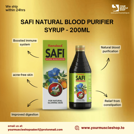 SAFI NATURAL BLOOD PURIFIER SYRUP - 200ML - HAMDARD - Image 2